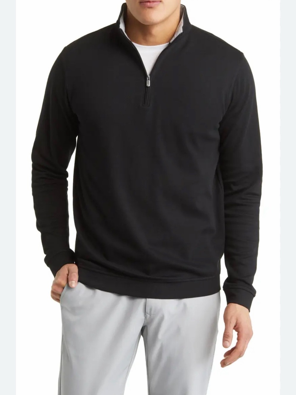 Peter Millar Black Pullover 1/4 zip size XXL golf shirt top